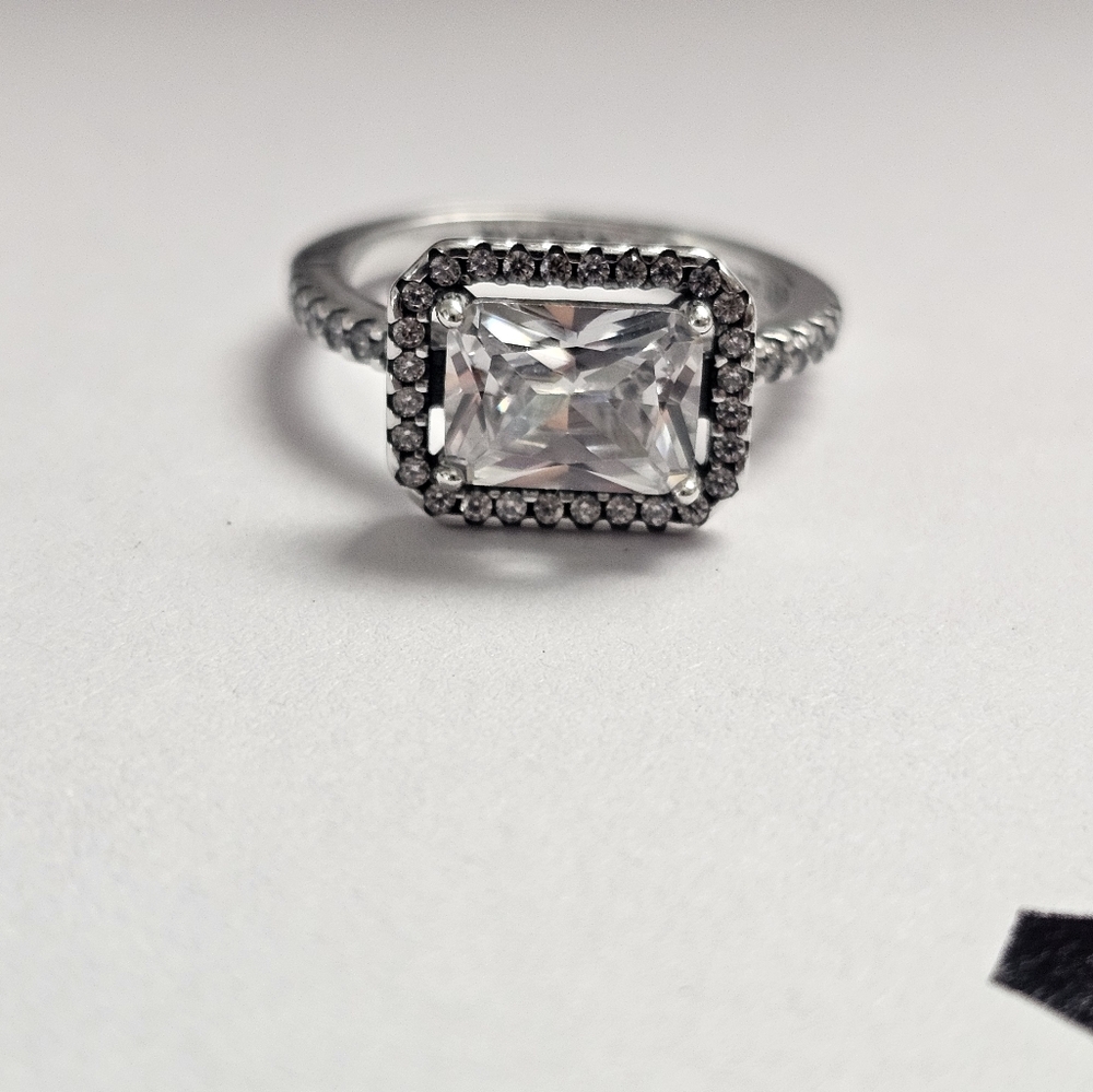 Pandora Rectangular Sparkling Ring - image 3